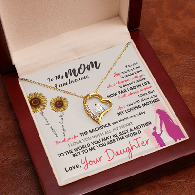 GIFT FOR MOM NECKLACE HEART