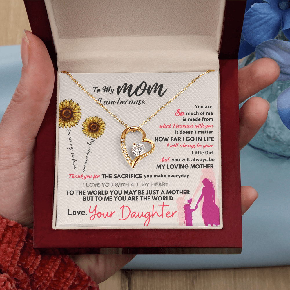GIFT FOR MOM NECKLACE HEART
