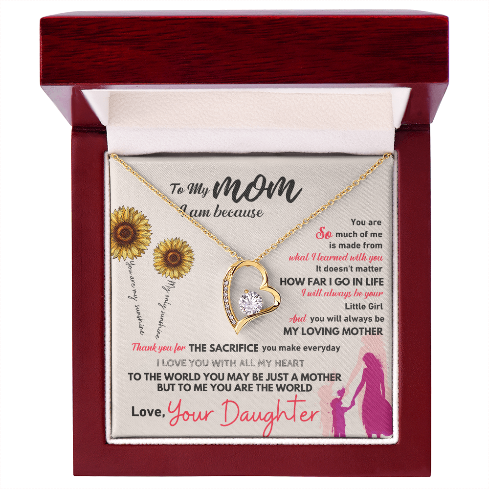 GIFT FOR MOM NECKLACE HEART