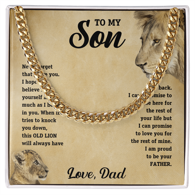 To My Son Love Dad