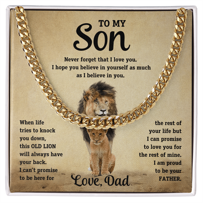 To My Son Love Dad