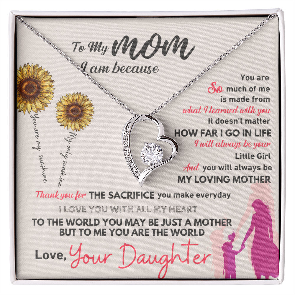 GIFT FOR MOM NECKLACE HEART