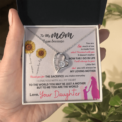 GIFT FOR MOM NECKLACE HEART