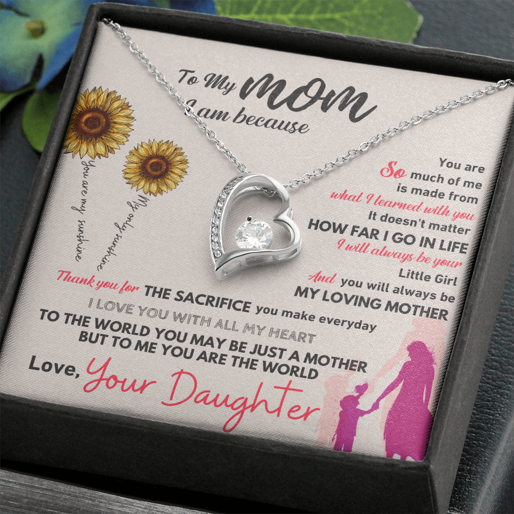 GIFT FOR MOM NECKLACE HEART