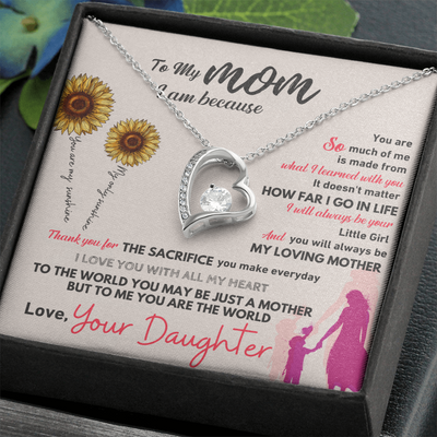 GIFT FOR MOM NECKLACE HEART
