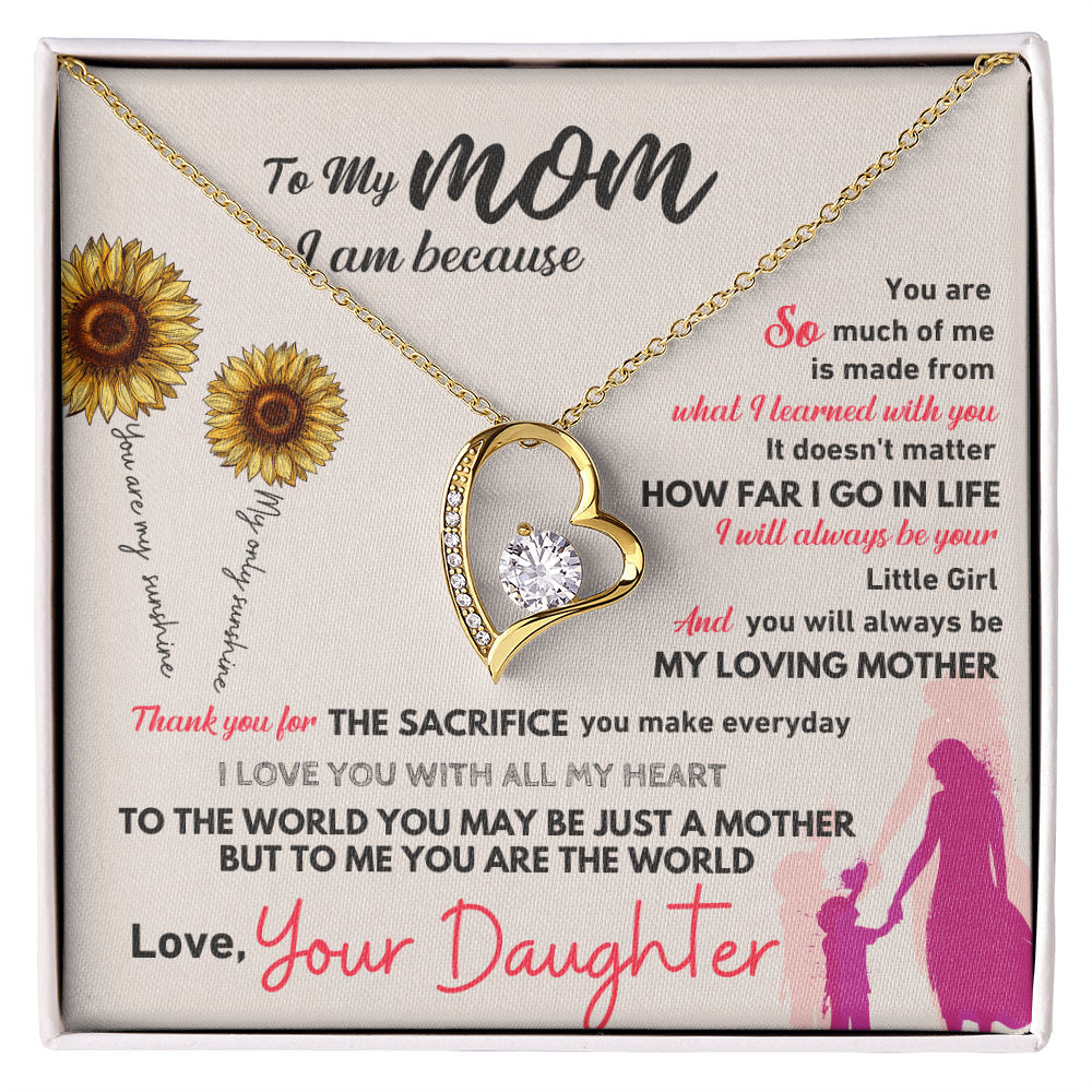 GIFT FOR MOM NECKLACE HEART