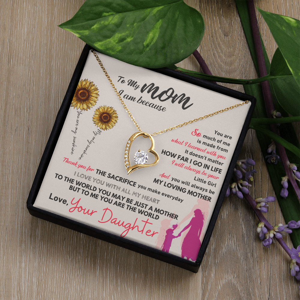 GIFT FOR MOM NECKLACE HEART