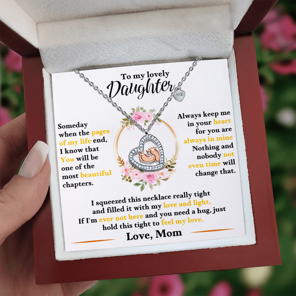 To My Lovely Daughter Love Mom