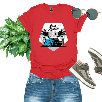 Less Stress Camping T-Shirt - Jaisaja