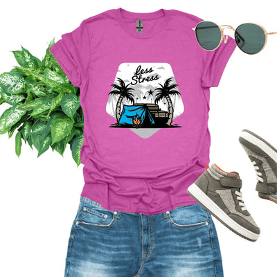 Less Stress Camping T-Shirt - Jaisaja