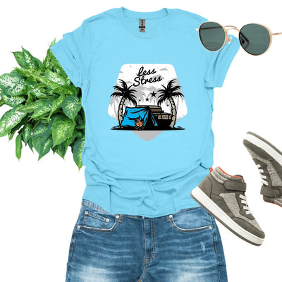 Less Stress Camping T-Shirt - Jaisaja